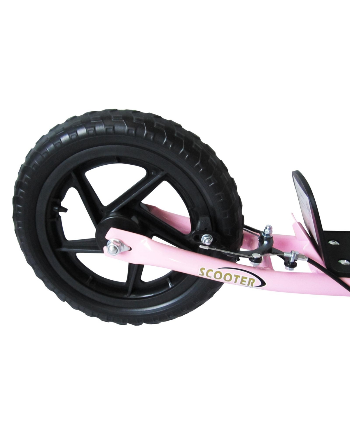 Sevorley Kids Steel Scooter, 12" Wheels, Adjustable Handlebars, Rear Brake, 110 lbs. Capacity, Ages 5-12