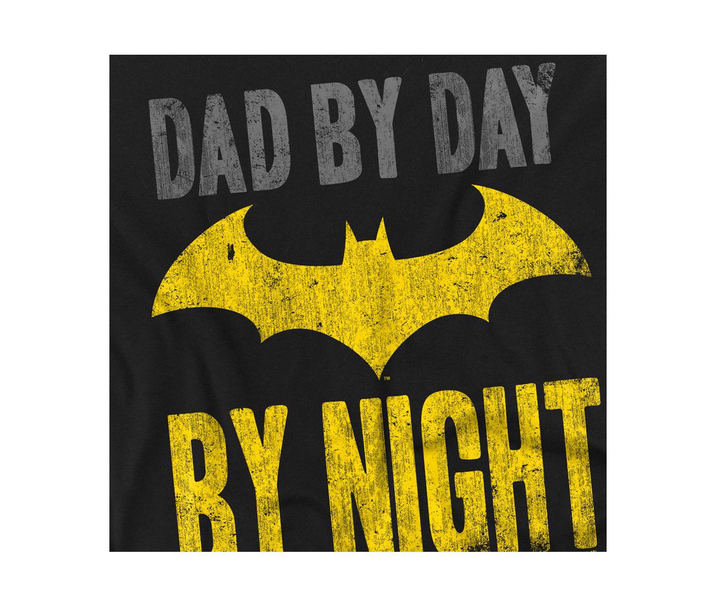 Мужская футболка Batman Big and Tall Dad By Day, цвет: Чёрный — фото 3