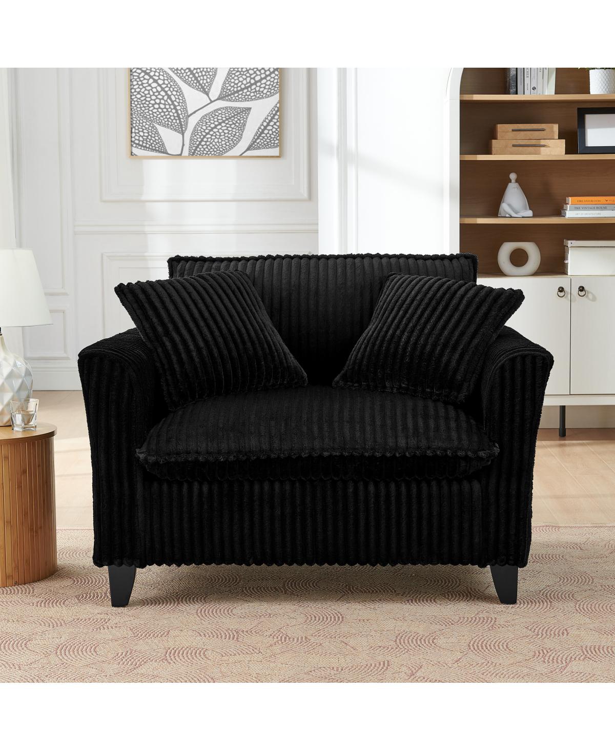 Streamdale Furniture Comfortable Single Lazy Sofa Chair with Backrest and Armrests