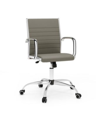 Office Chair Height Adjustable Conference Room Chair with Rocking Backrest Armrests