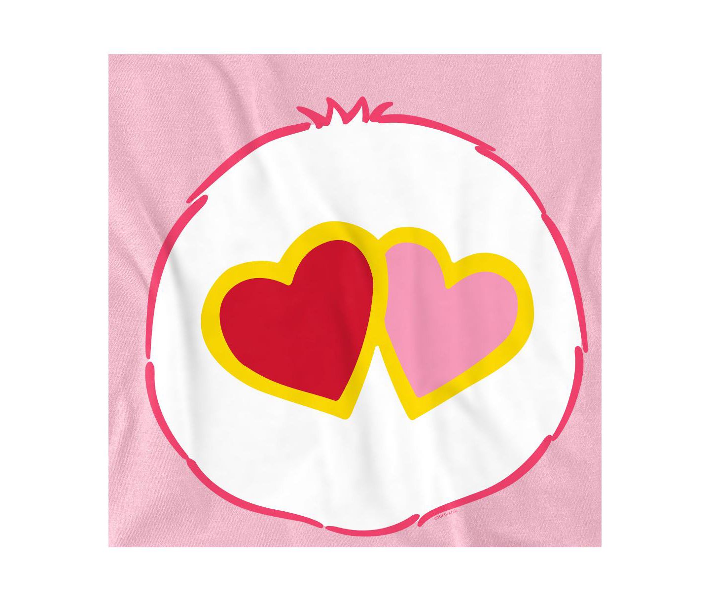 Мужские футболки Care Bears Big and Tall Love A Lot Belly, цвет: Розовый — фото 3
