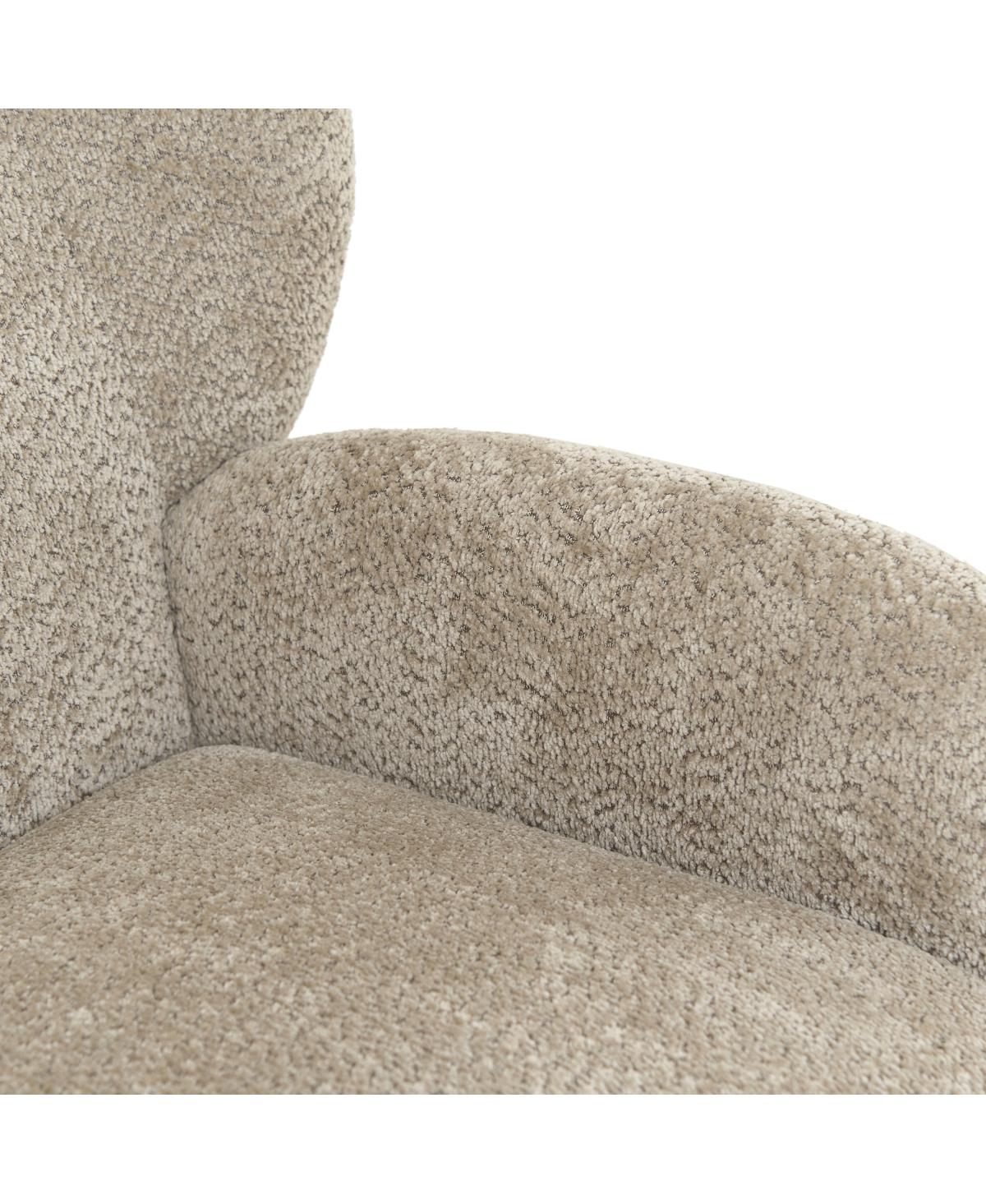 Streamdale Furniture Nordic 58" Chenille Loveseat Sofa Chair with Curved Backrest
