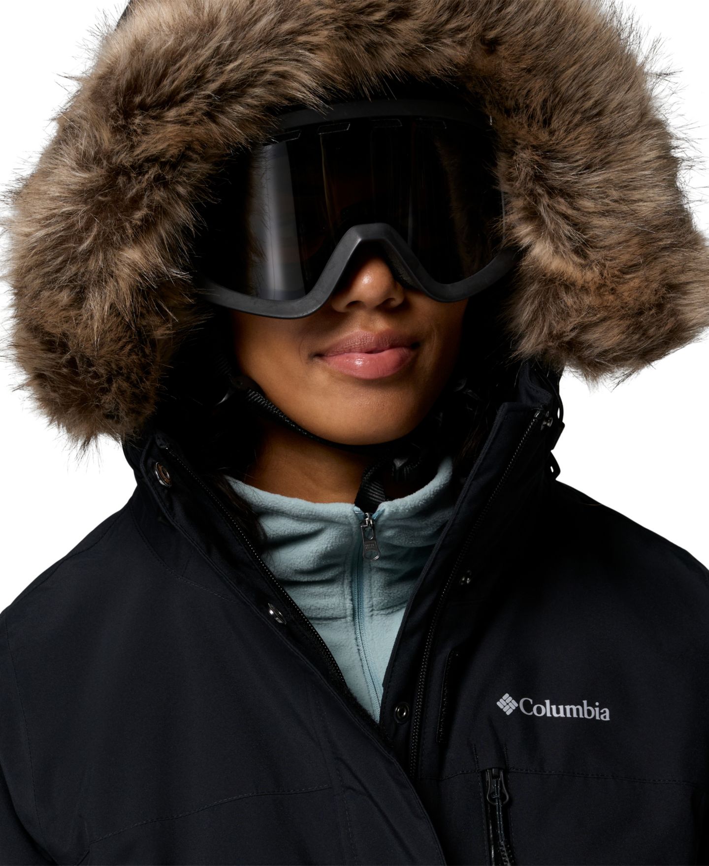 Женская куртка Columbia Ava Alpine™ II Insulated Hooded, цвет: Чёрный — фото 3