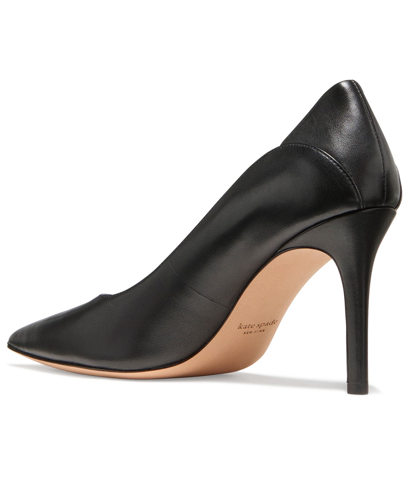 Женские туфли kate spade new york Daphne Slip-On Pumps, цвет: Чёрный кожаный — фото 3