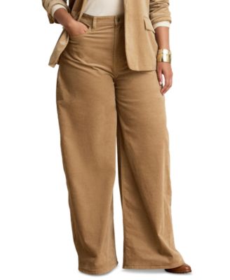Women's Corduroy High-Rise Wide-Leg Pants