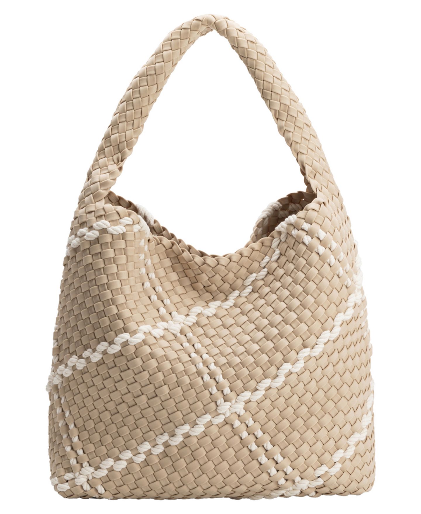 Женская сумка Melie Bianco Johanna Nylon Large Shoulder Handbag, цвет: Миндальный — фото 2