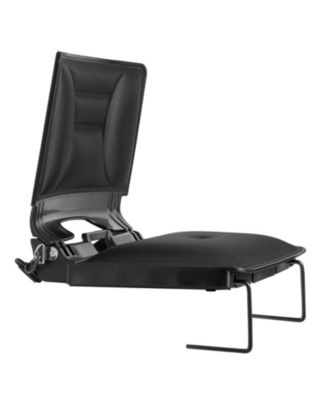 Stadium Seat, Folding Bleacher Chair with Back Support, Thick Cushion, Shoulder Strap, Hooks, Cup Holder and Pocket