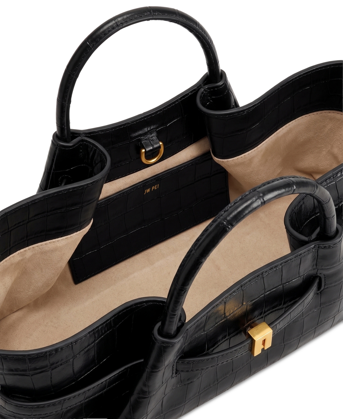 Jw Pei Maeve Dachshund Metal Charm Medium Tote Handbag