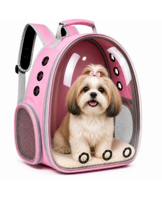 Breathable Transparent Pet Carrier Bag for Cats and Small Dogs – Portable Space Capsule with Zipper, Ideal for Travel and Outdoor Adventures