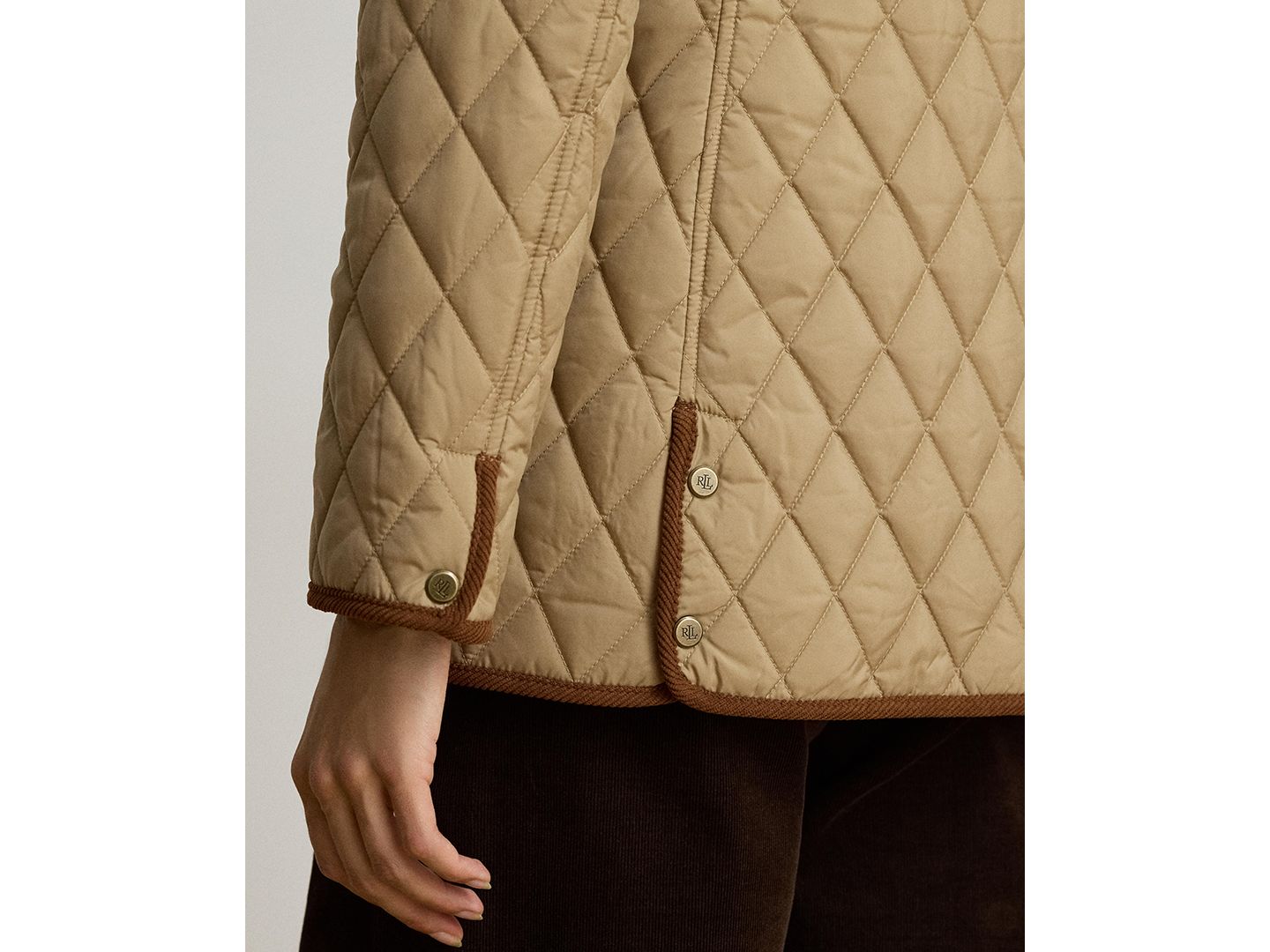 Женская куртка Lauren Ralph Lauren Crested Quilted, цвет: Рыжевато-коричневый — фото 4