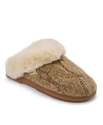 Women's Nicki Knit Scuff Cable Knit Slippers