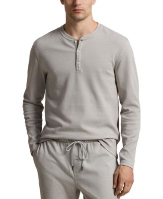 Men's Herringbone Henley Pajama T-shirt