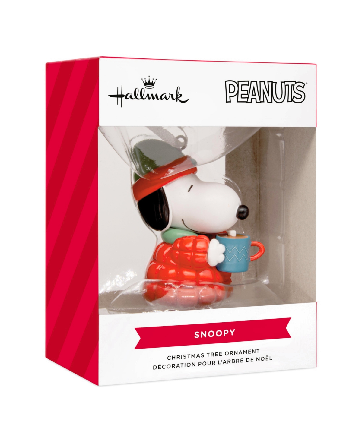Hallmark Christmas Ornament Peanuts Snoopy With Hot Cocoa