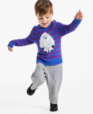 Toddler Boys' 12M-5T Yeti Crewneck Long-Sleeve Sweater