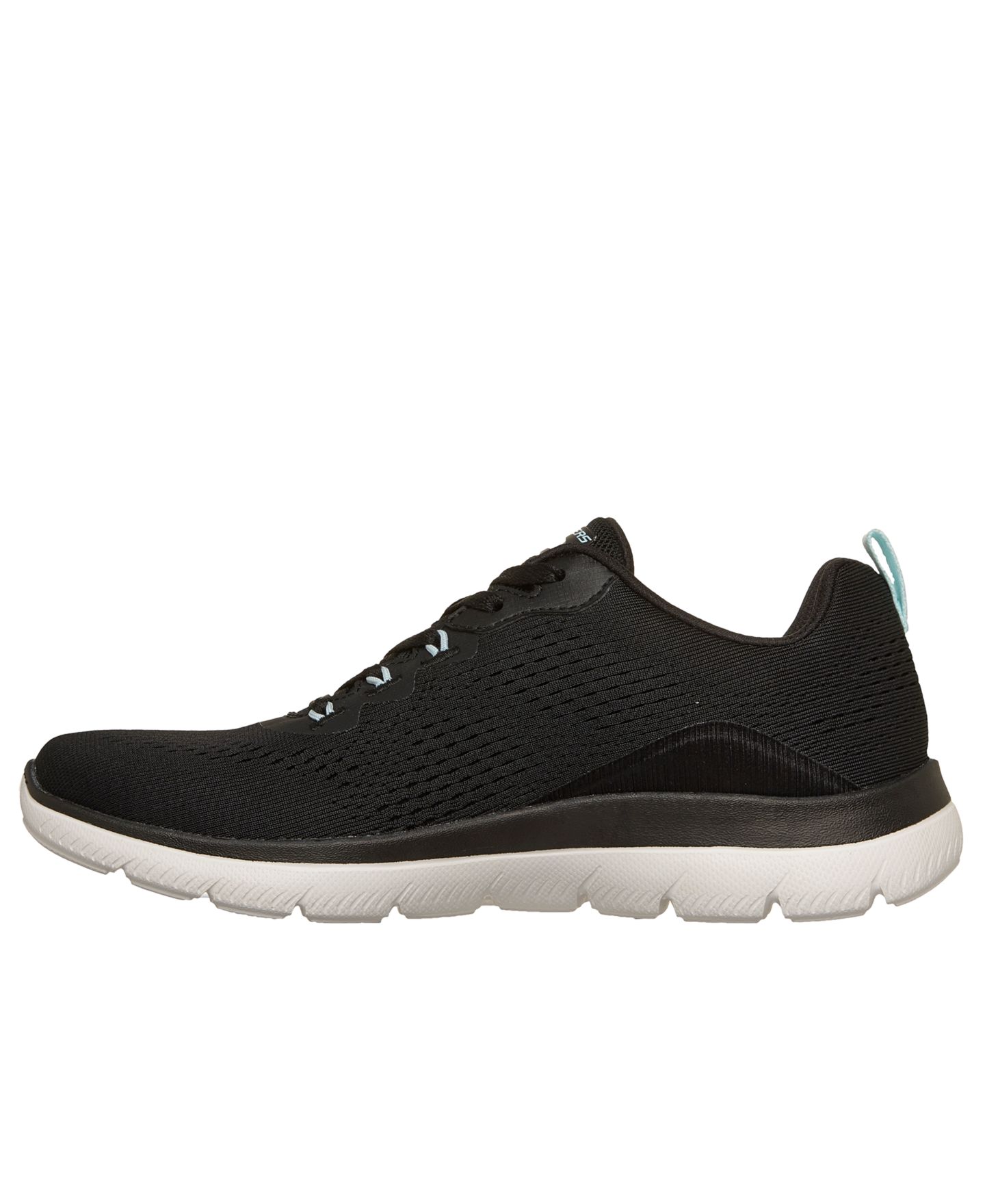 Женские кроссовки Skechers Slip-Ins: Arch Fit Summits - Daily Flow Casual, цвет: Чёрный / Синий — фото 3