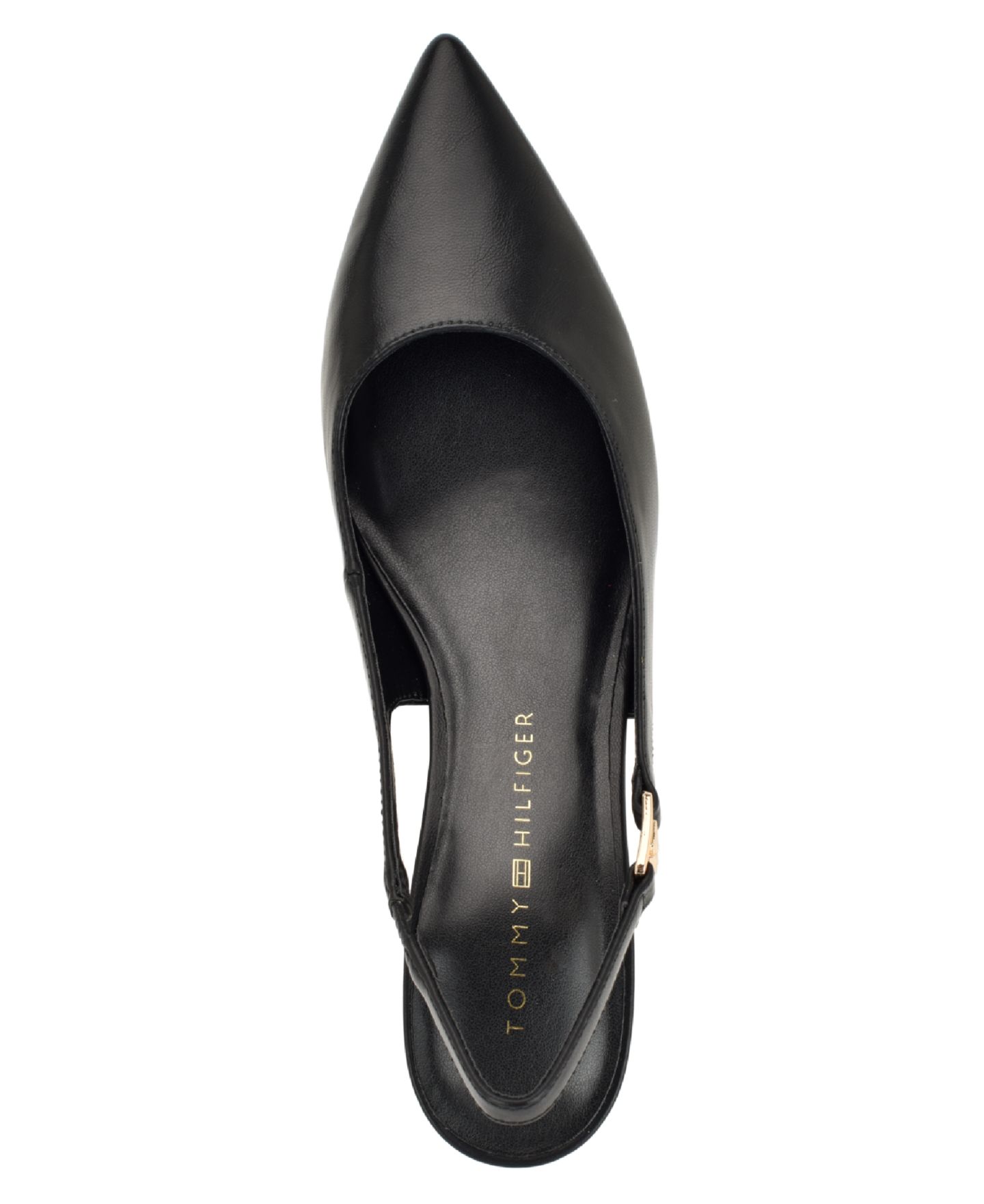 Женские туфли Tommy Hilfiger Tulley Kitten Heel Slingback Pumps, цвет: Чёрный — фото 4