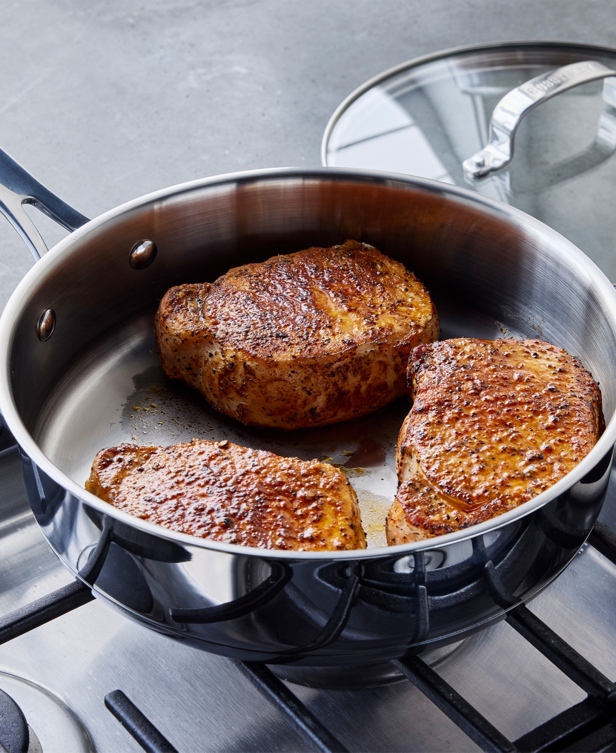 GreenPan Bobby Flay Stainless Steel 10-Piece Cookware Set