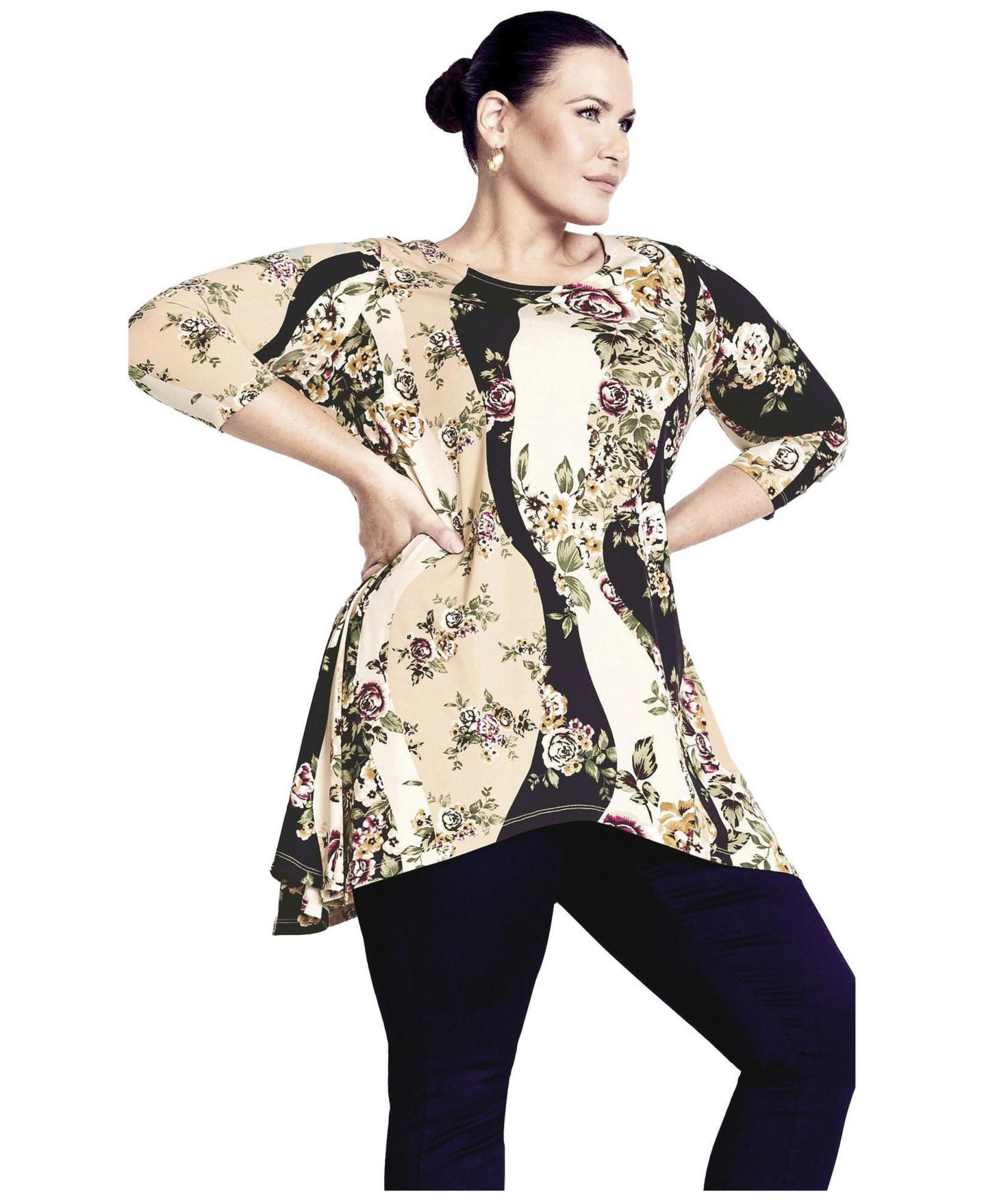 Женский топ Avenue Alana Tunic, цвет: Пудровый розовый — фото 1