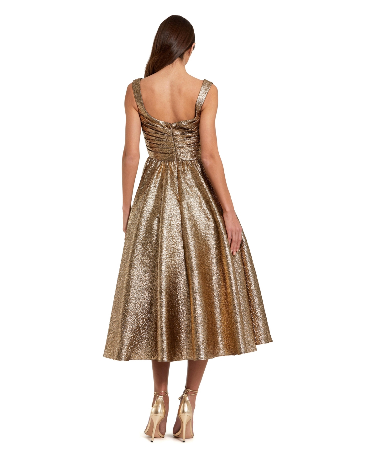 Women's Square Neck Sleeveless A Line Dress