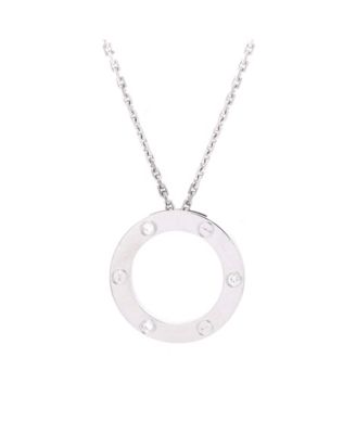3 Diamonds Love Pendant Necklace