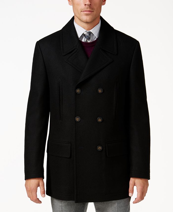 Ralph Lauren Luke Wool-Blend Classic-Fit Peacoat & - Coats & Jackets - -