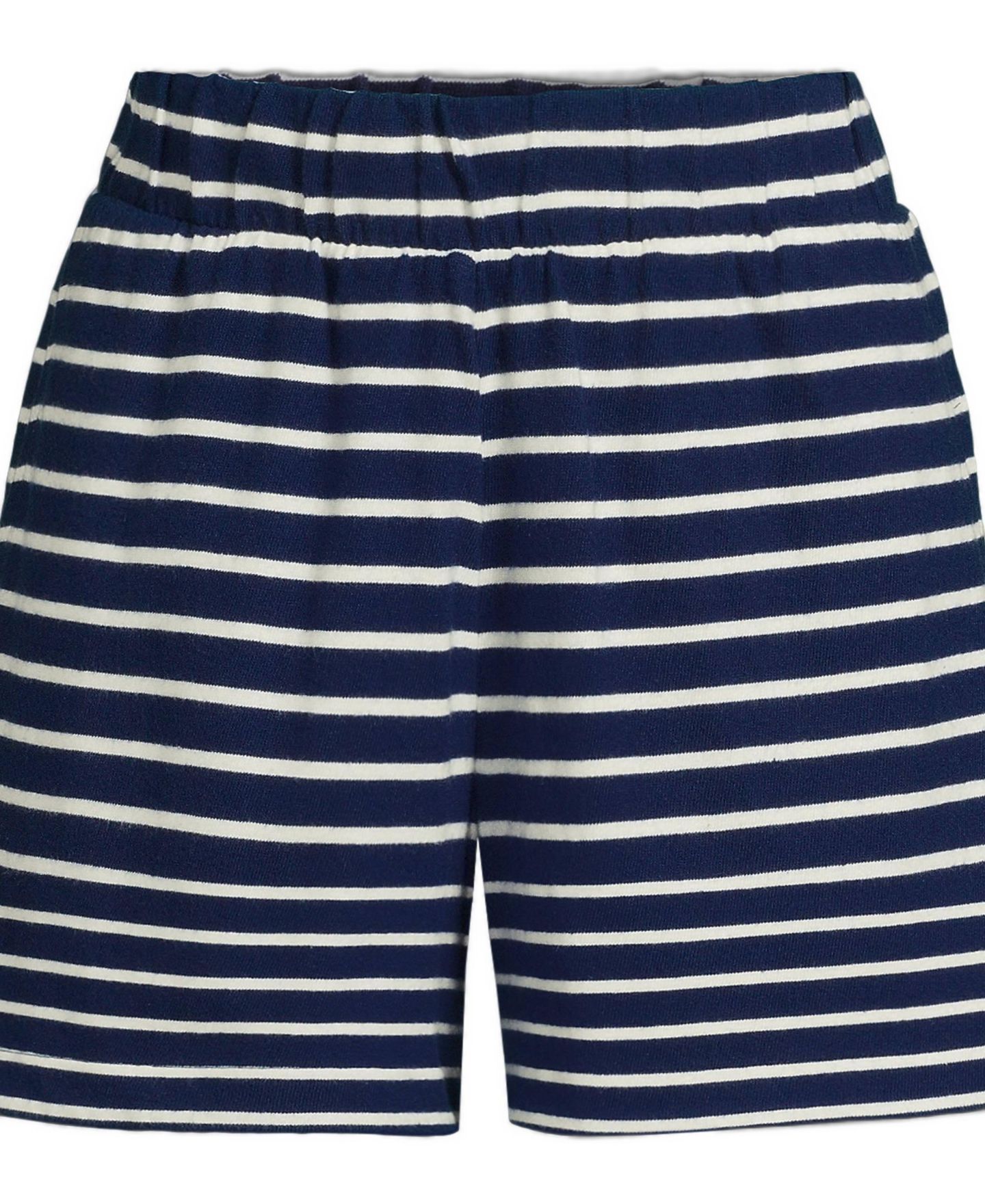 Женские шорты Lands' End Mariner Pull-On Striped Shorts, 5" Inseam, цвет: Глубокий морской полосатый — фото 3