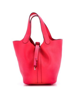 Pre-Owned Hermes PM Monochrome Picotin Lock Bag Clemence