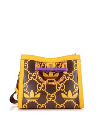 Medium x adidas Diana NM Bamboo Handle Tote Jumbo GG Embossed Leather