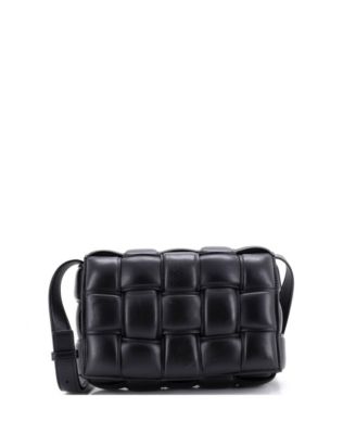 Cassette Crossbody Bag Padded Maxi Intrecciato Leather