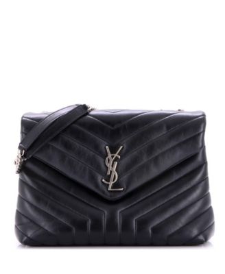 Medium Loulou Shoulder Bag Matelasse Chevron Leather