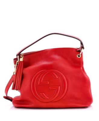 Large Soho Convertible Hobo Leather