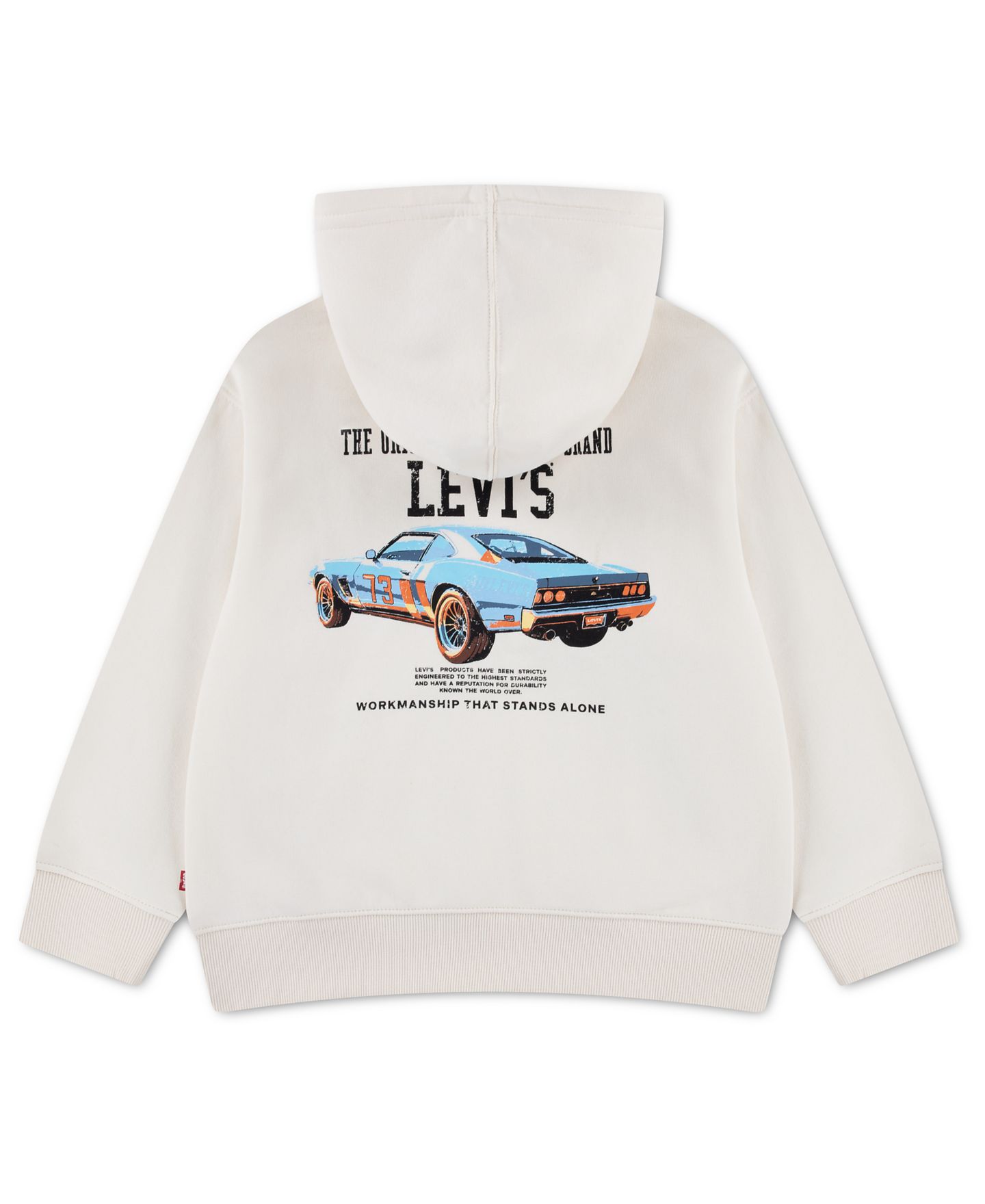 Худи Levi's Rev the Engine Graphic для мальчиков, цвет: Levi's Egret — фото 1