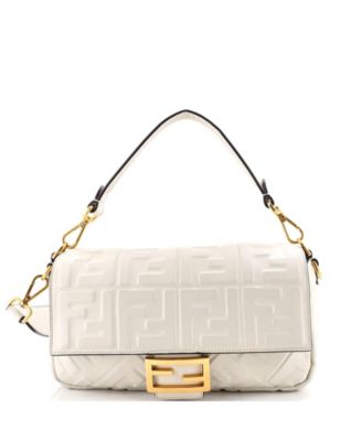 Medium Baguette NM Bag Zucca Embossed Leather