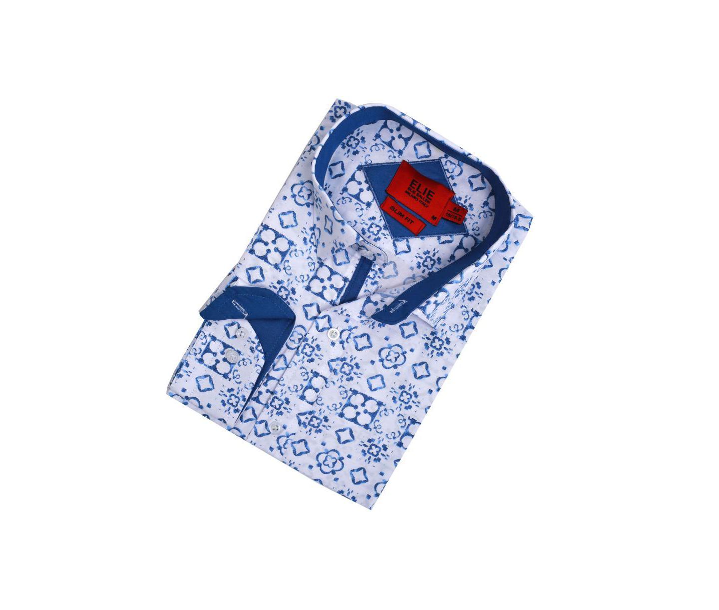 Мужская рубашка Elie Balleh Slim Fit Stylish Button-Down — фото 3