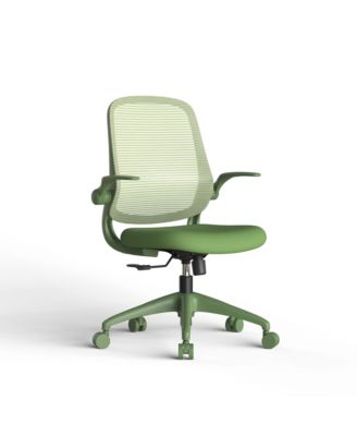 Mid-Back Ergonomic Mesh Office Chair with Flip-Up Armrests