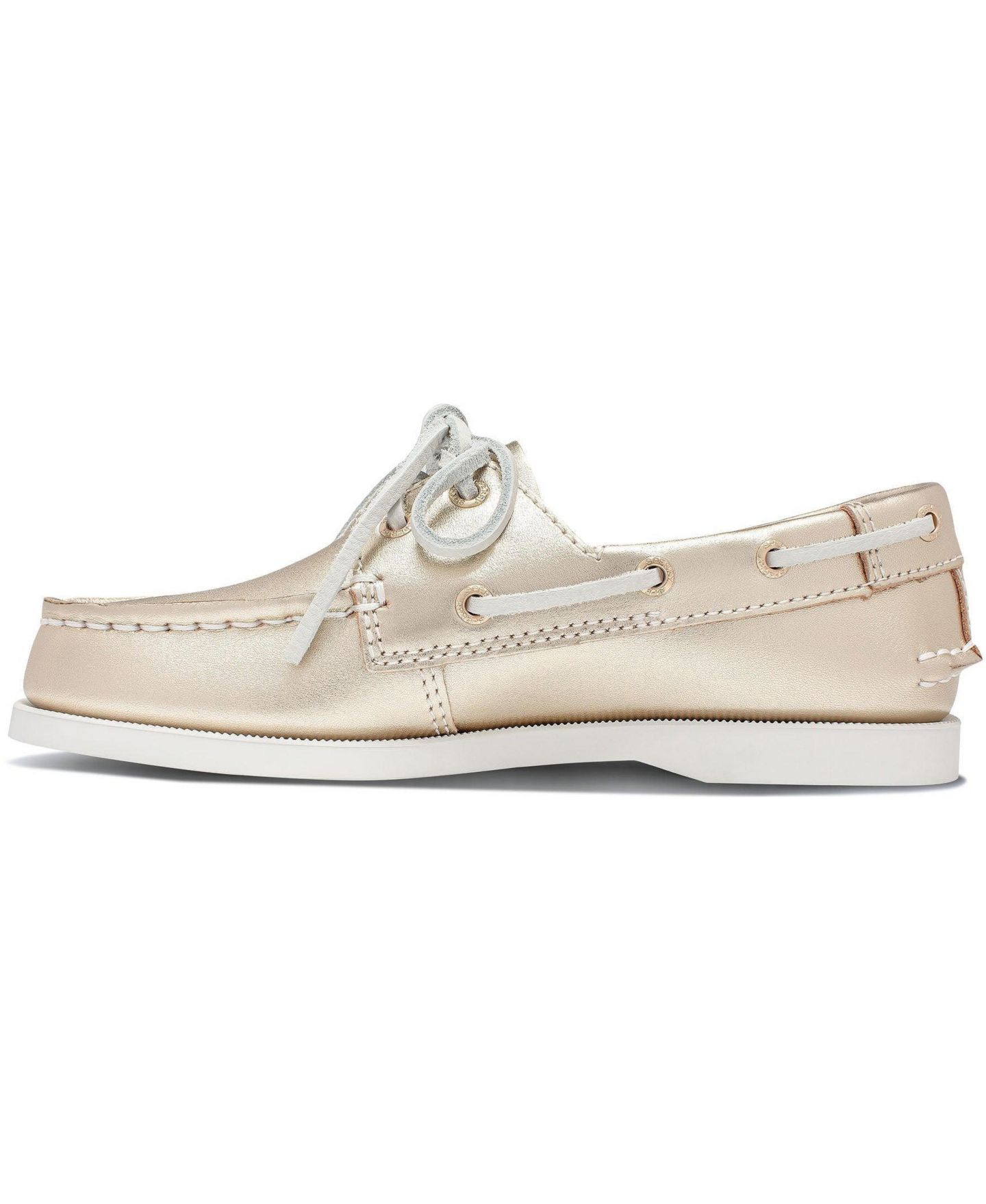 Туфли Sperry ( 1 to 13.5) Authentic Original Boat Shoe для девочек, цвет: Металлик золотой — фото 2