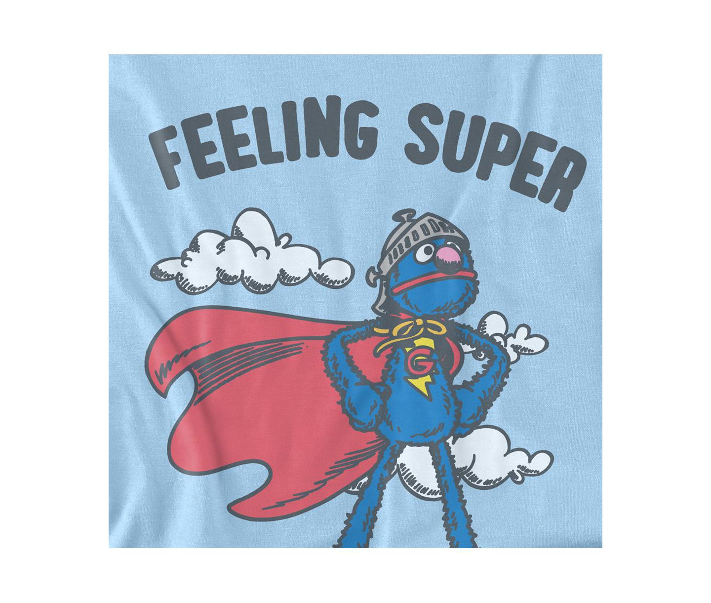 Мужская футболка Sesame Street The Grover Kent, цвет: Светлый синий — фото 3