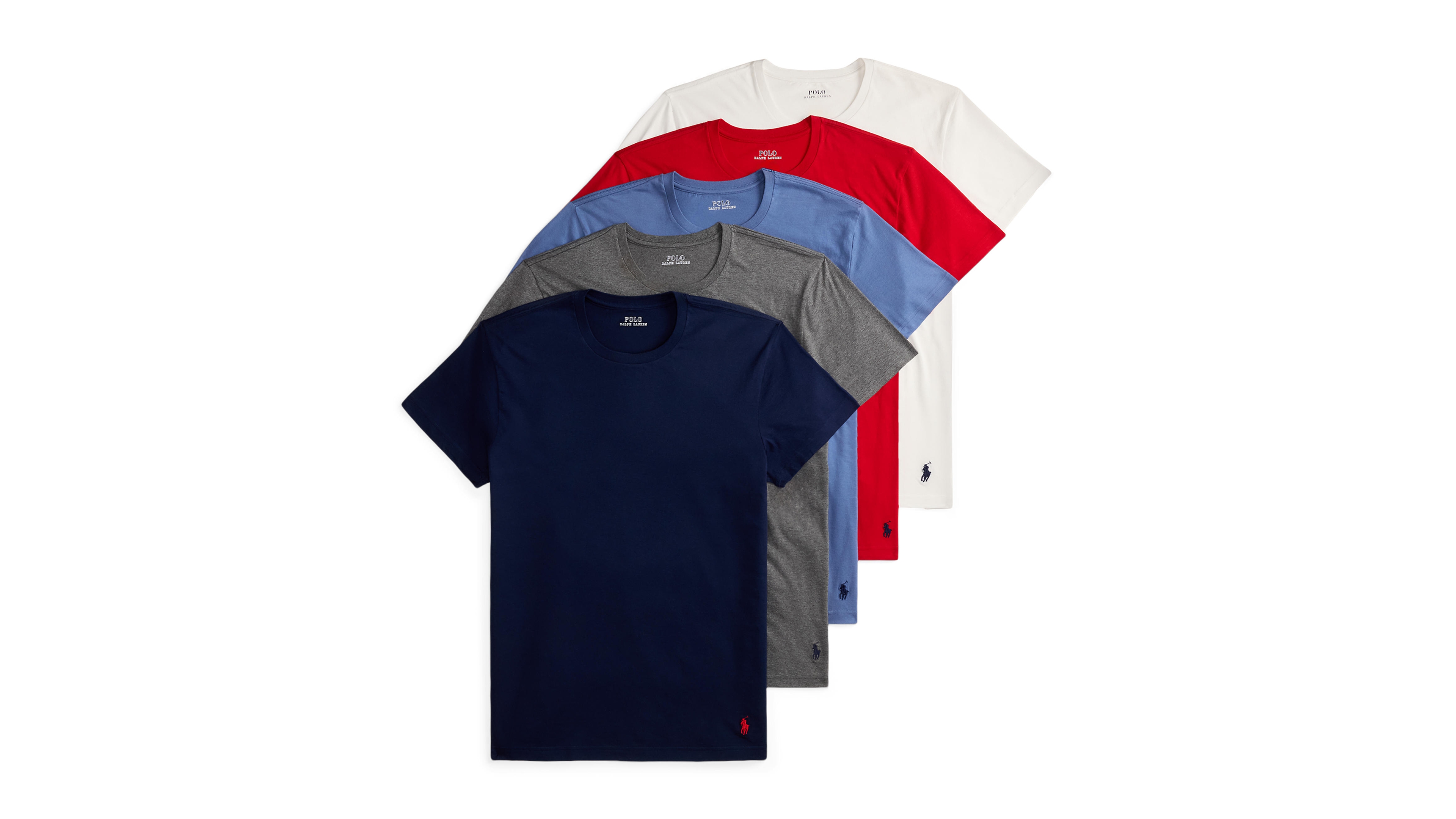 Polo Ralph Lauren Men's Classic-Fit Cotton Undershirt, 5-Pack