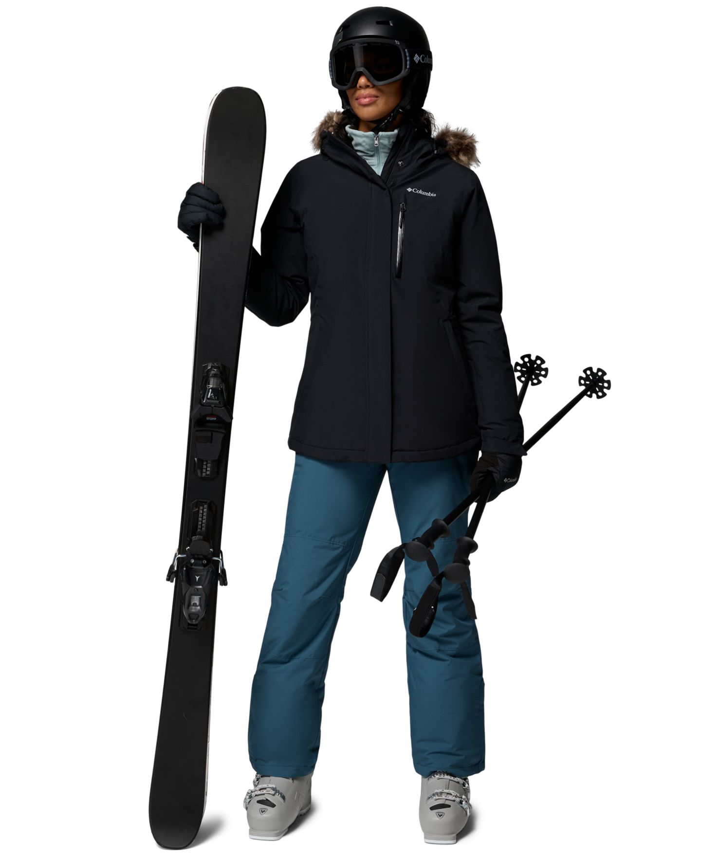 Женская куртка Columbia Ava Alpine™ II Insulated Hooded, цвет: Чёрный — фото 9
