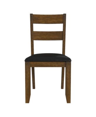 Mariposa Ladderback Side Chair, with Upholstered Seat (2 pack)