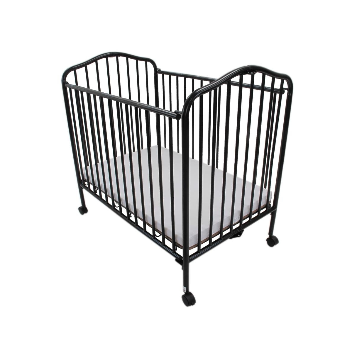 L.a. Baby Mini/Portable/Compact Crib - Black