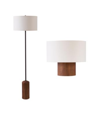 Oren LED Floor Lamp  Oliver LED Desk Lamp Wood Bundle