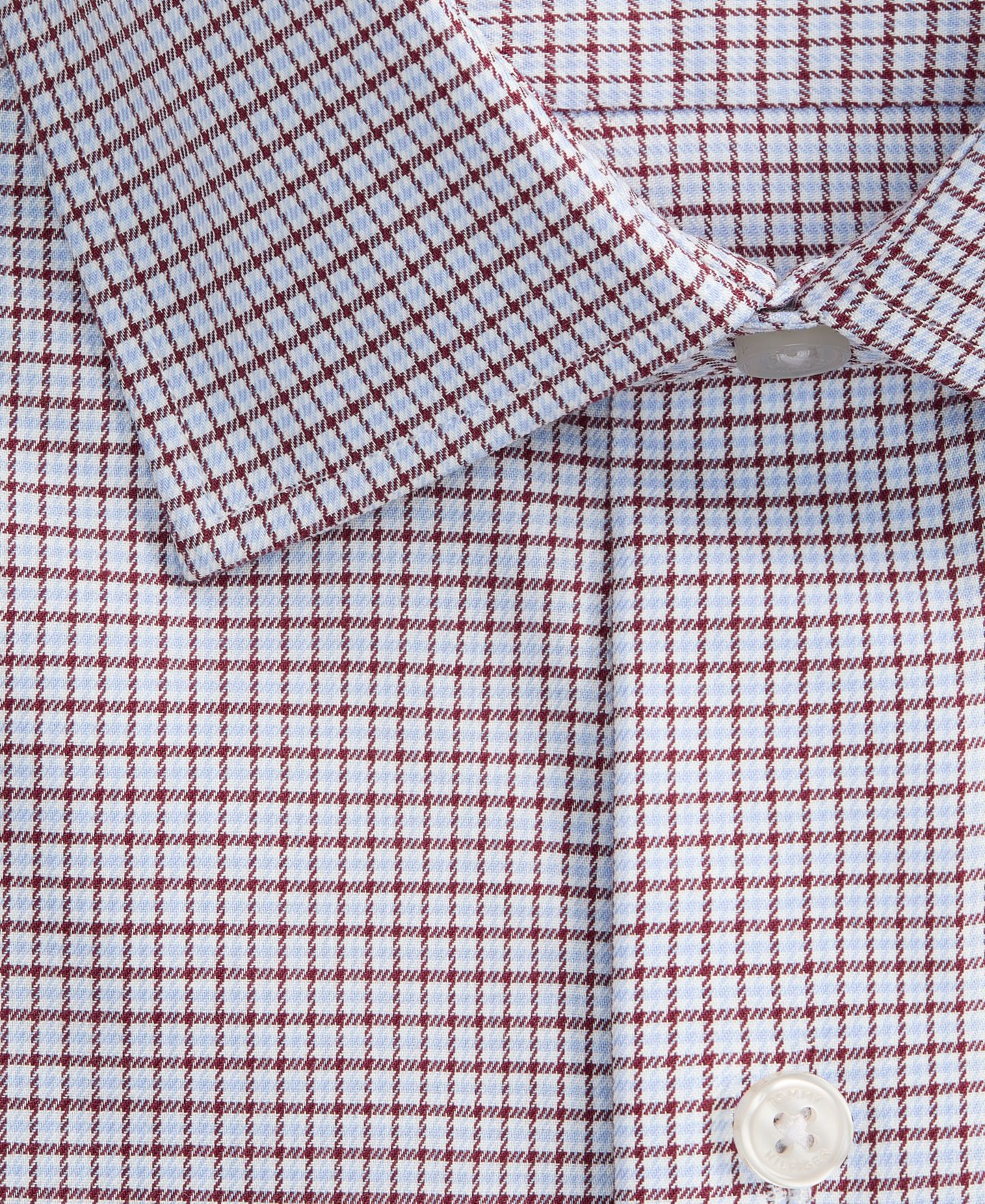 Мужская рубашка Tommy Hilfiger Stretch Twill Slim-Fit Dress Shirt, цвет: Красный — фото 4