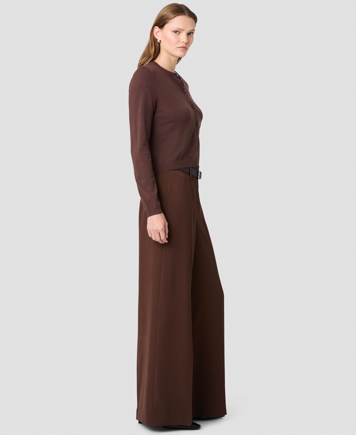 Женский кардиган French Connection Cosysoft Fitted Cardigan, цвет: Какао — фото 3