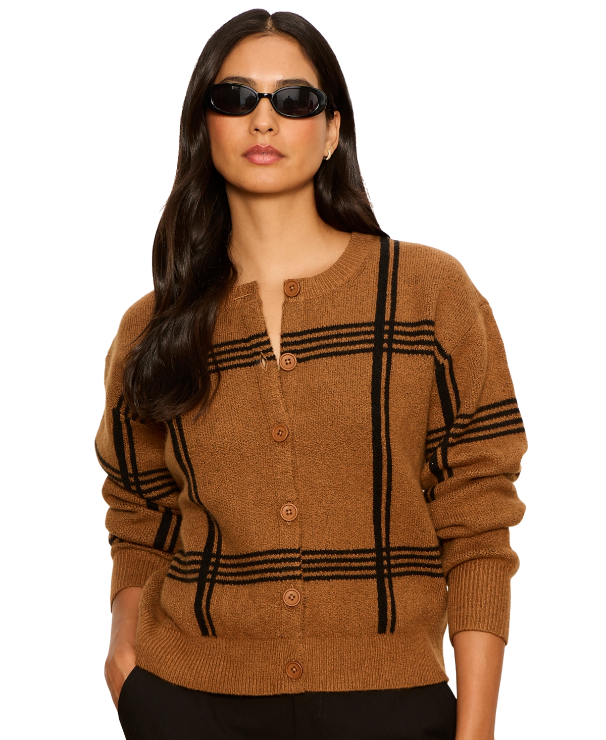 Sanctuary Women's Semi-Cropped Crewneck Sweater