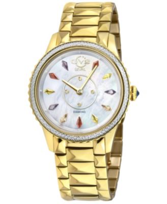 Women's Siena Swiss Quartz IP Stainless Steel Bracelet Diamond Watch