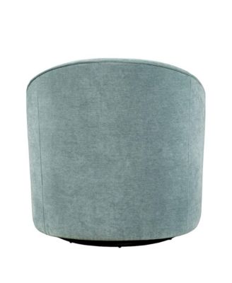 Lulu Mid-Century Modern Upholstered Casual Swivel Accent Chair