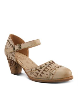 Women's Spring Step Niobella Mary Jane with Hand-Painted Leather