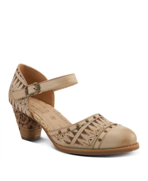 L'Artiste Women's Niobella Mary Jane with Hand-Painted Leather, цвет: Бежевый