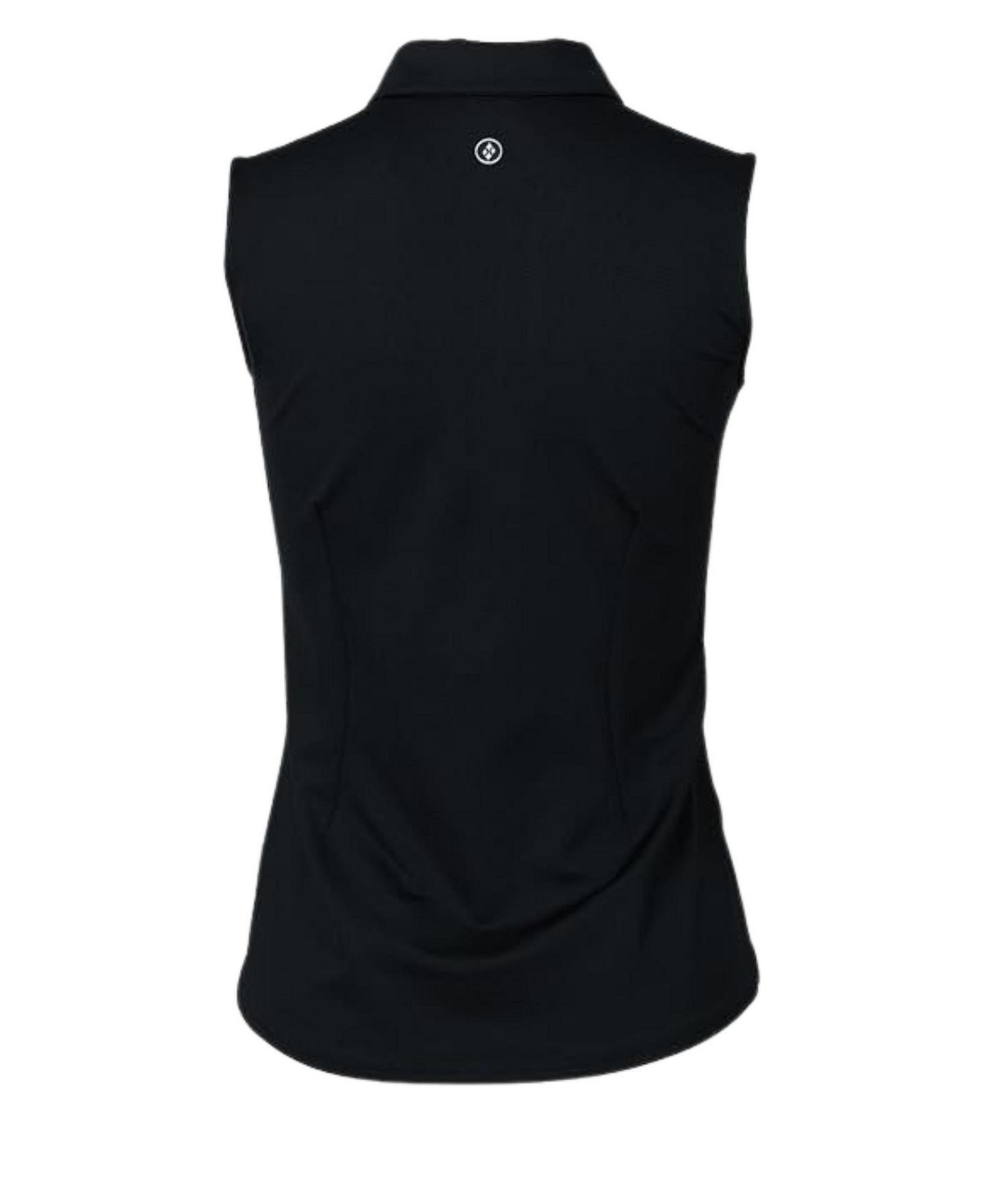 Женское поло Jofit Sleeveless Semi-Fitted Golf Polo, цвет: Чёрный — фото 2